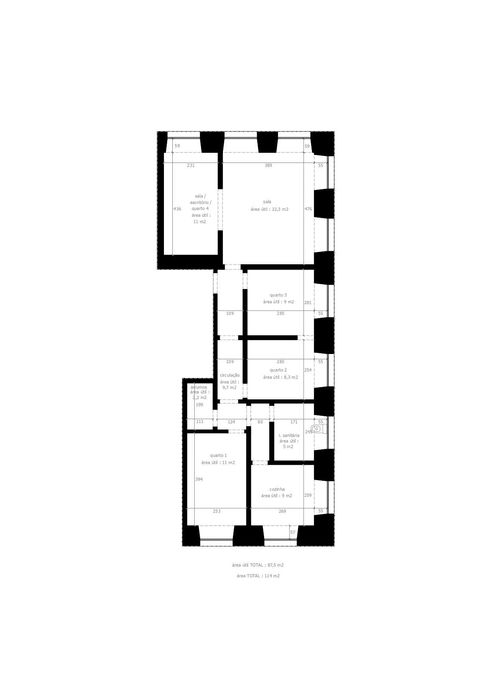 T3 + 1 recuperado arrendamento em Lisboa