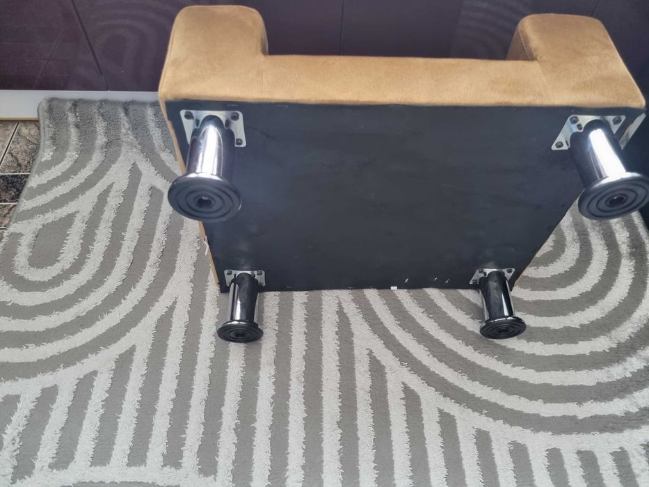 Legowisko dla psa, brązowe, 50x40x26,5 cm, aksami.Nowe!