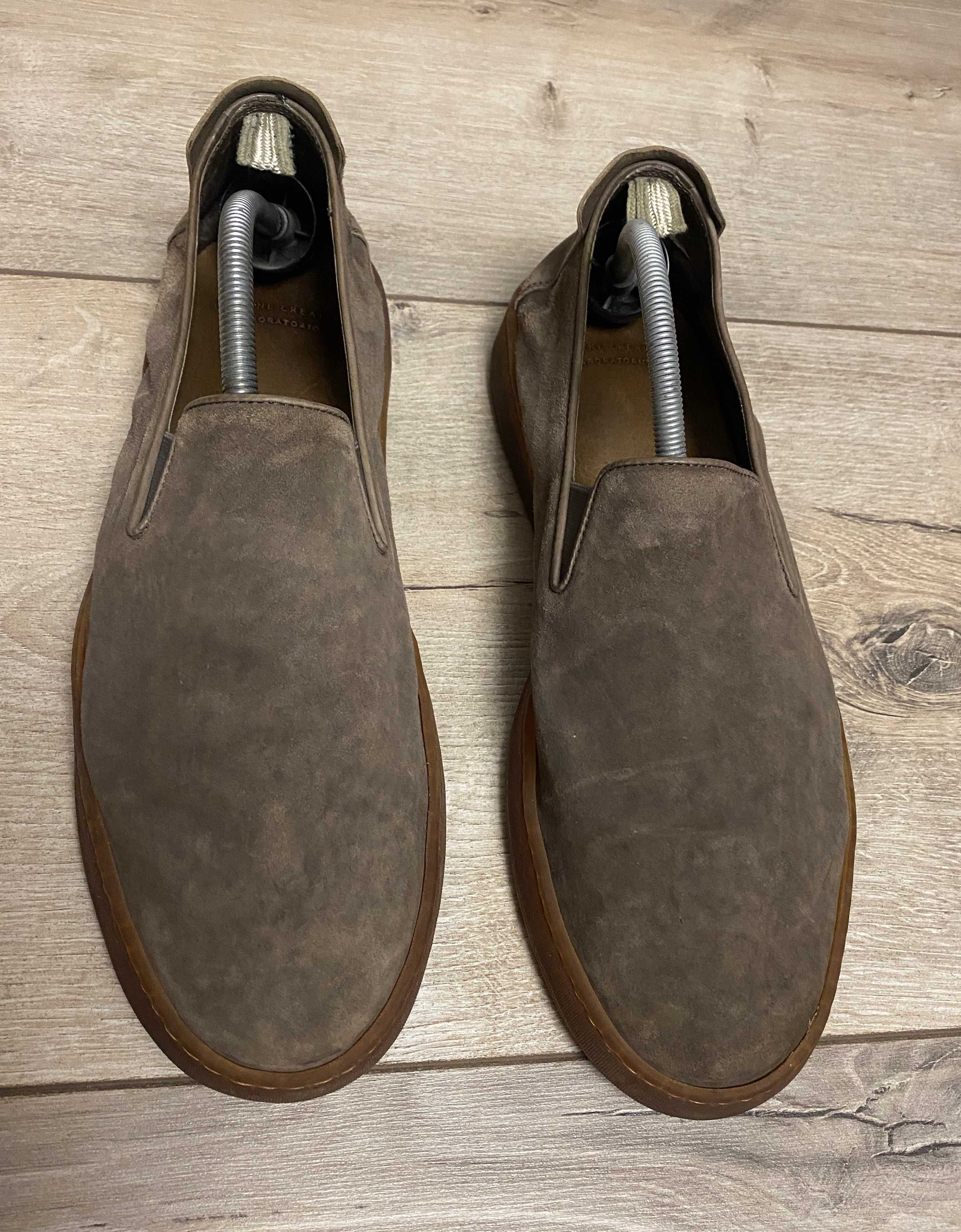 Мокасины слипоны Officine Creative - Key Suede Slip-On Sneakers