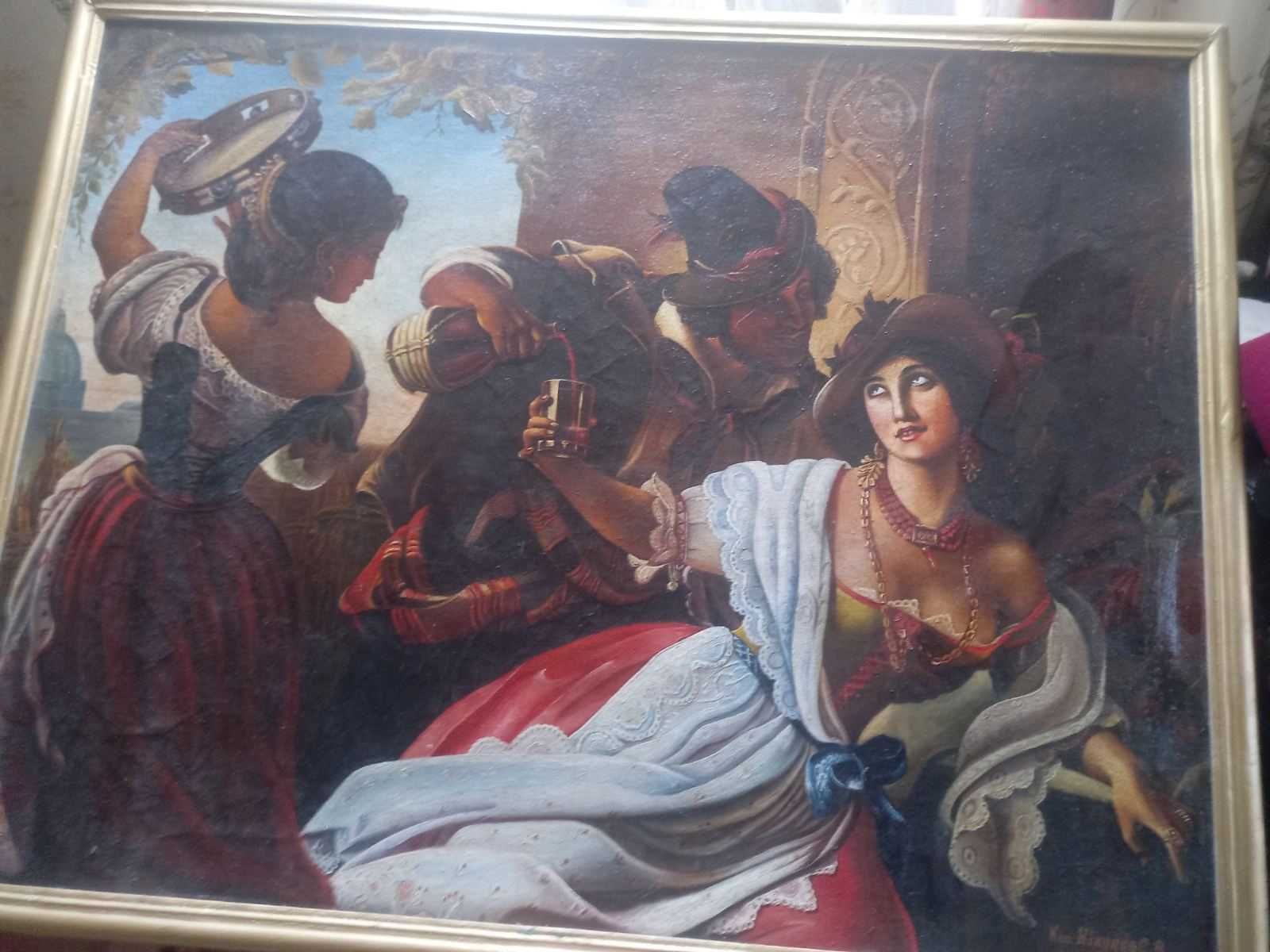 Картина "Жовтневе свято в Римі", художник Ніконов Є.В., 1959 р.