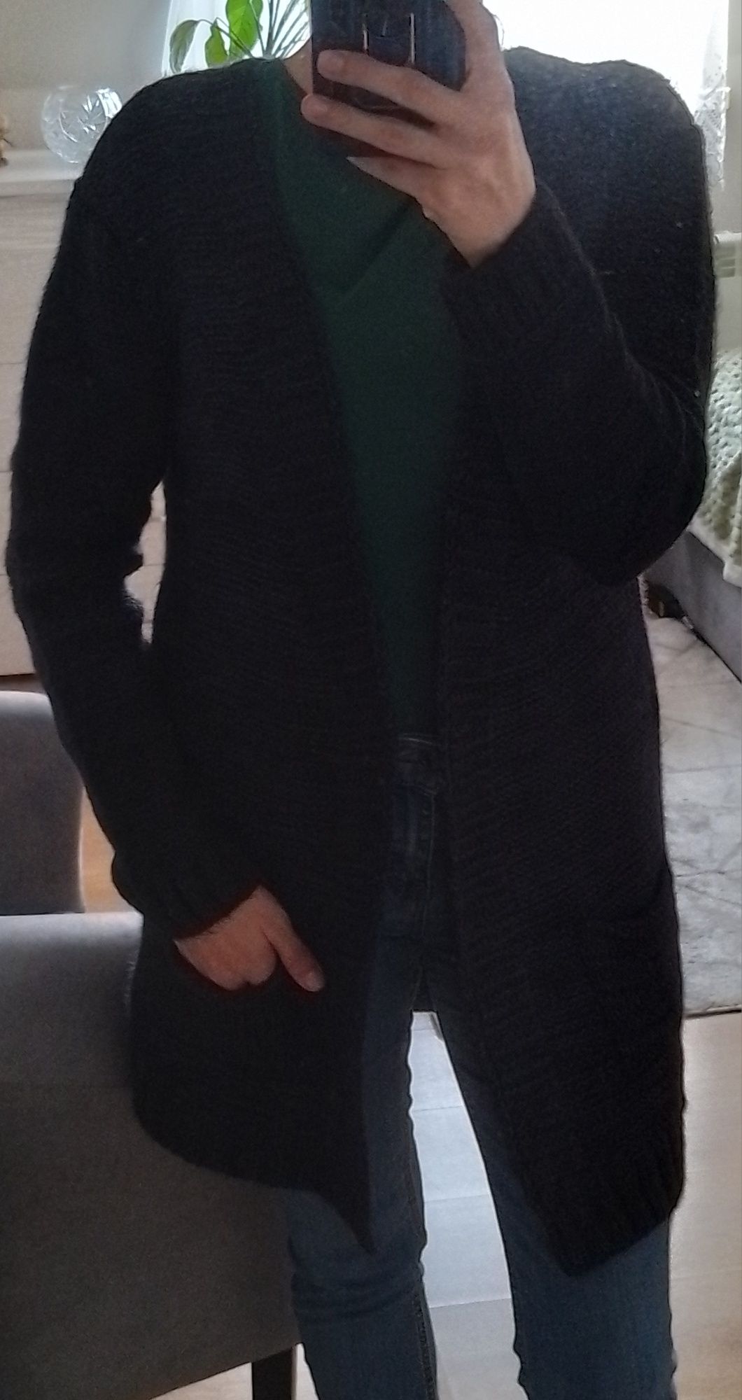 Sweter kardigan damski roz. S/M