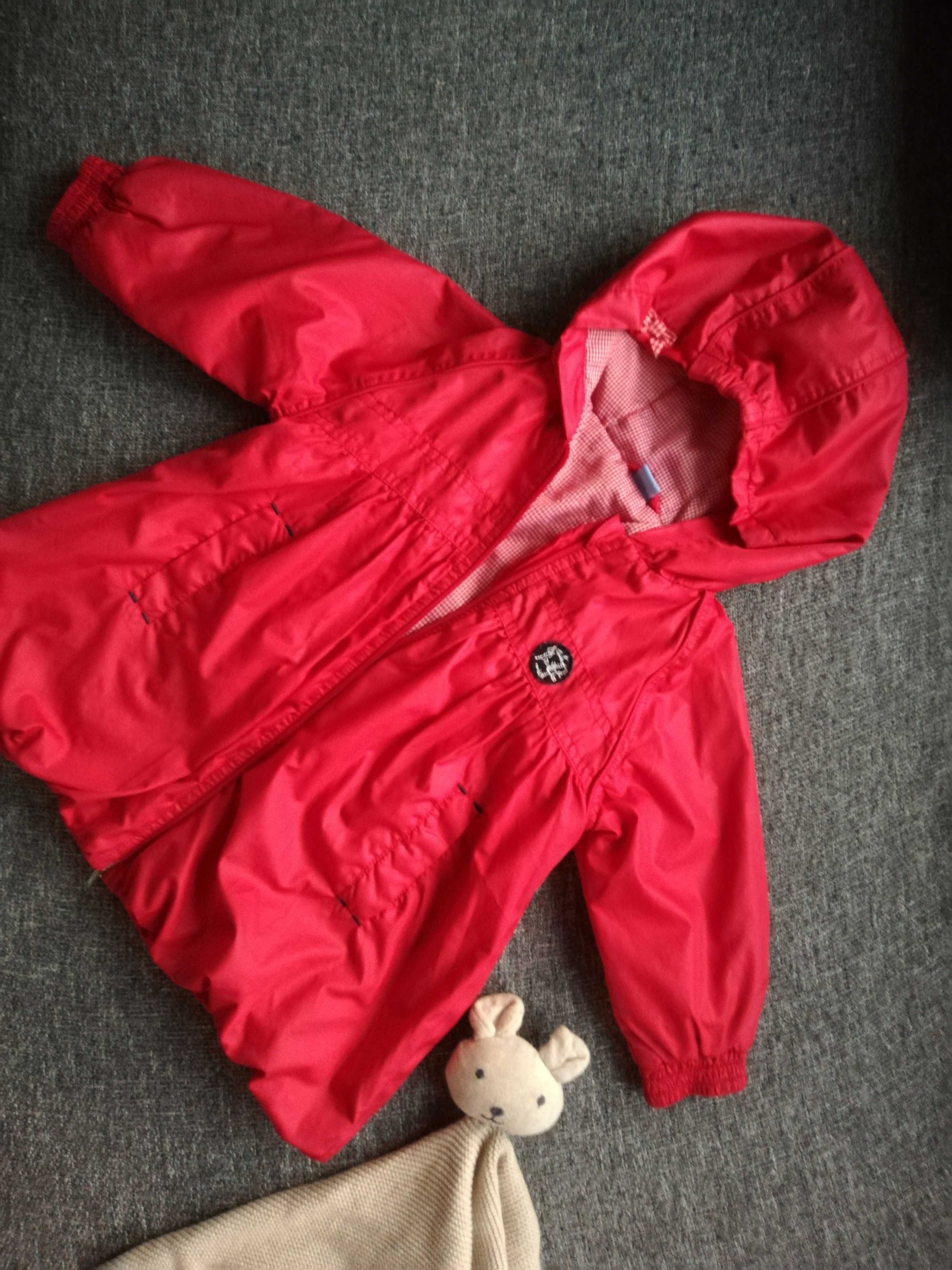 Wójcik czerwony kapturek kurtka czerwona r. 86 cm 12-18m.