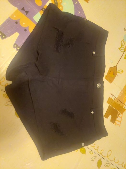 Szorty spodenki nowe h&m 46 czarne sprane kobieta lato wakacje size
