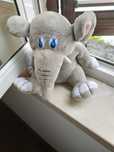 2-peluches usadas em boas condições, 27x25(urso),elefante(21x21)/10€