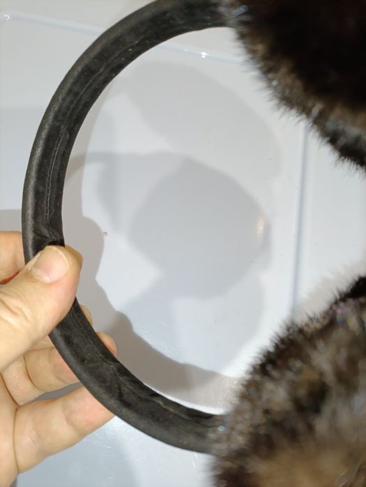 Навушники від холоду жіночі на ободі хутро натуральне