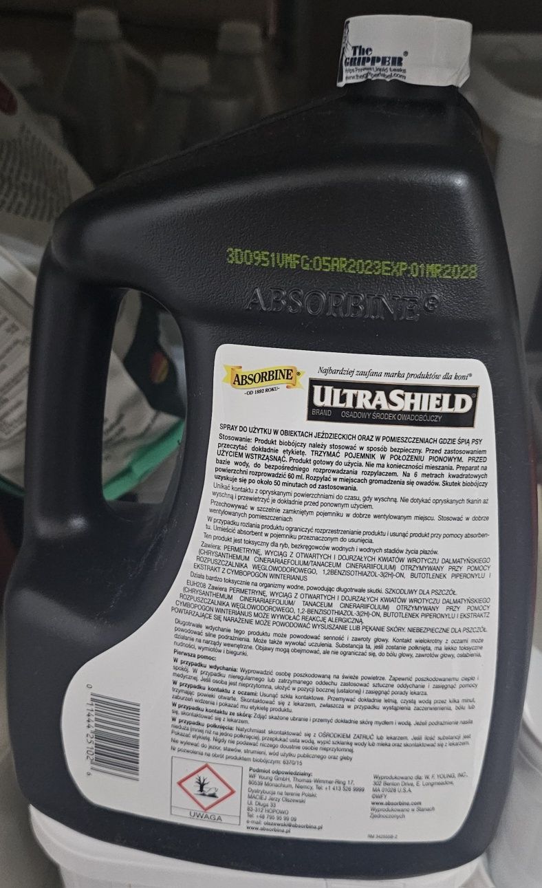 Absorbine Ultra Shield czarna spray przeciw owadom