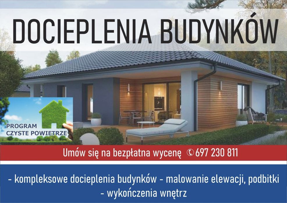 Ocieplenia Budynków ,Docieplenia,Elewacje -WOLNE TERMINY !