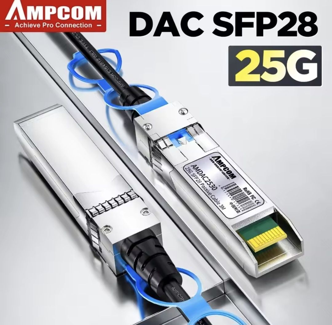 Cabo DAC Passivo directo SFP28 de 25Gbps (1 metro)