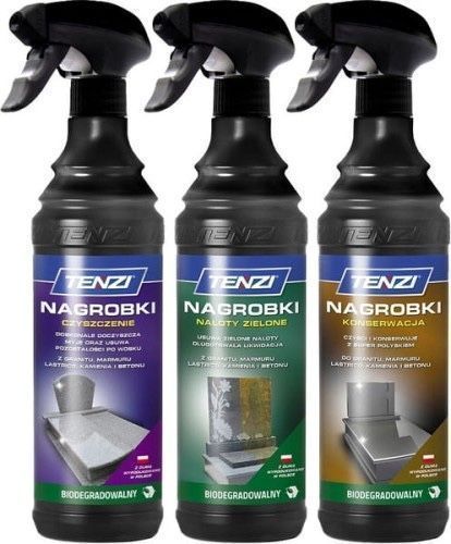 Zestaw Tenzi Do Czyszczenia I Konserwacji Nagrobków 3X600Ml
