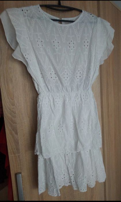 Sukienka biała w stylu boho