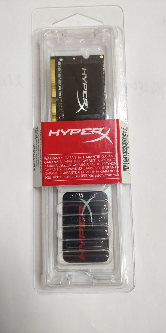 оперативная память  HyperX FURY DDR3(L) 8GB kit CL11 1866M  SODIMM