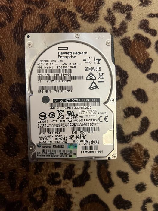 Сервенный HP 900Gb 10K 6G SAS 2.5