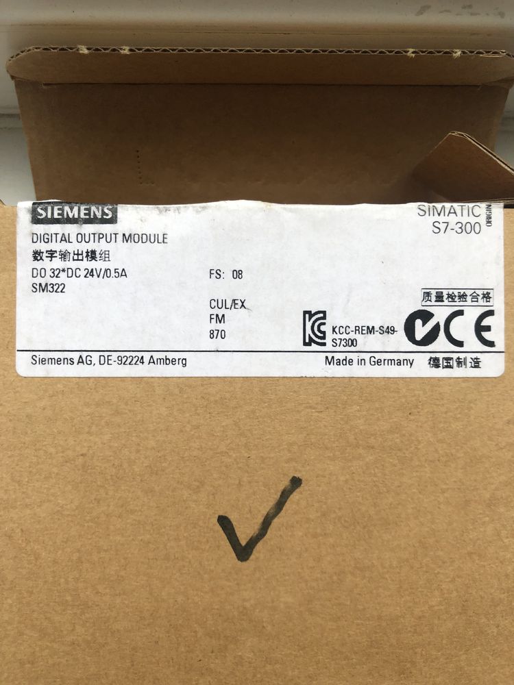 Модуль Siemens Simatic 6ES7322-1BL00-0AA0