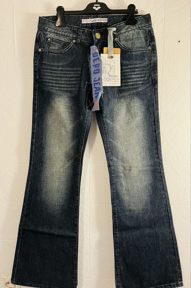 Женские джинсы Y2K Depo vintage denim (клеш)