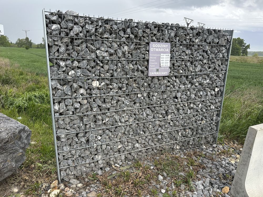 Kosz gabionowy gabion 103 cm boleslawiec dolnyśląsk slupek blacha