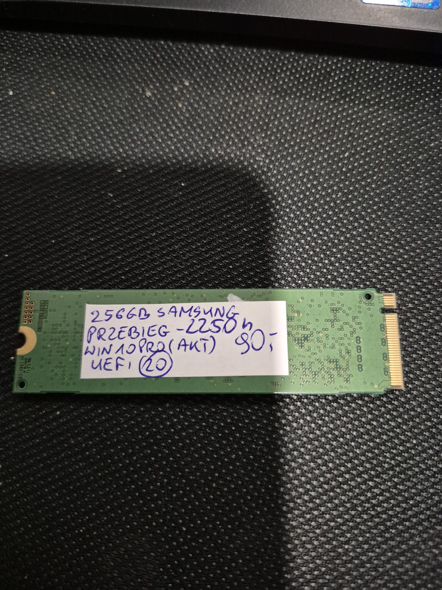 Dysk SSD M2 Nvme 256GB win. 10 Pro Samsung (20)