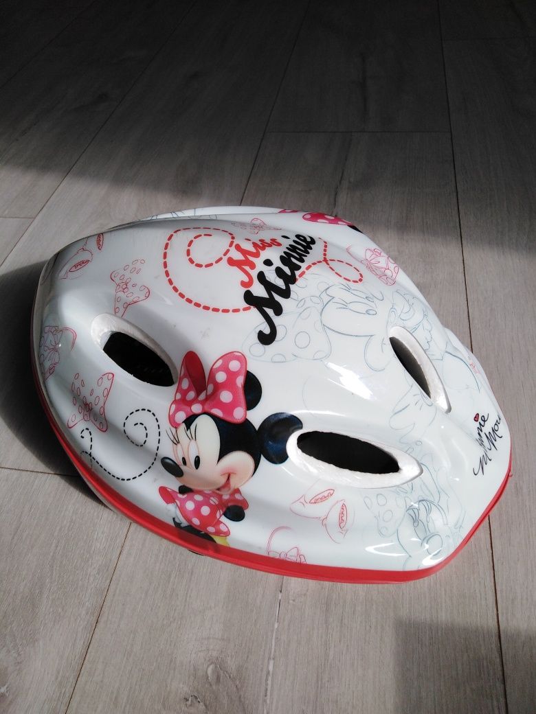 Kask rowerowy dziecięcy r. M (52-56) regulowany. Disney Minnie Mouse