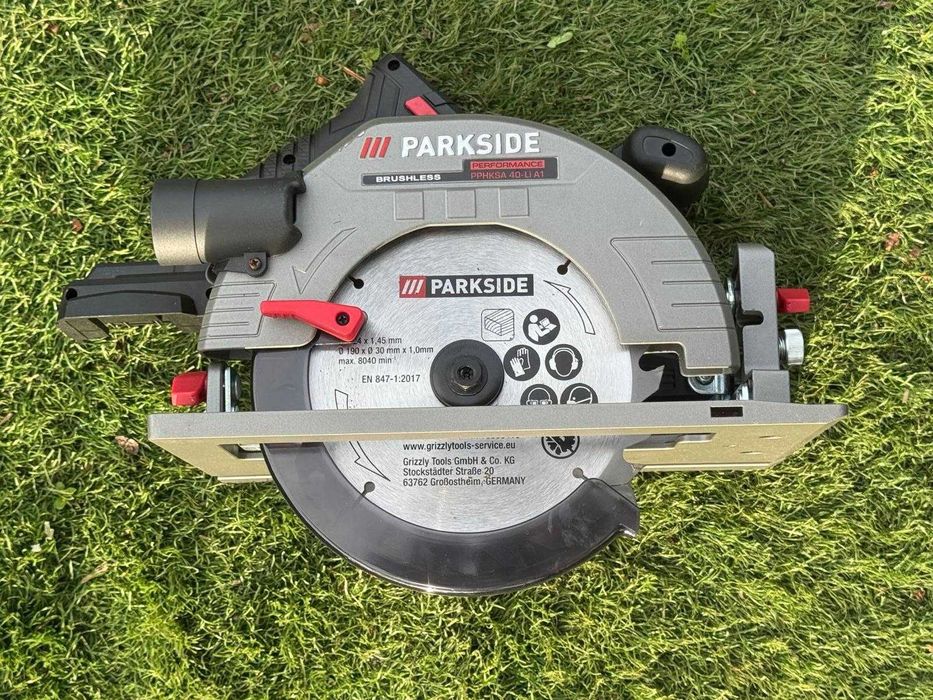 Serra Circular Portátil Parkside Performance 40V: nunca usada