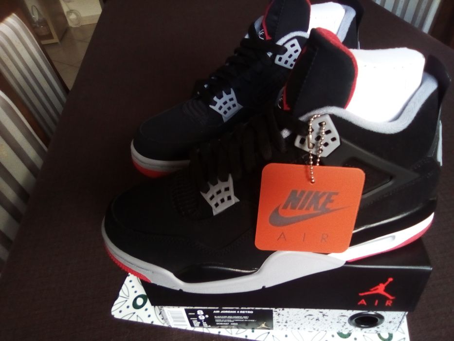 (r. 41- us 8) Nike Jordan 4 Retro Bred (2019) kod 308497,-060