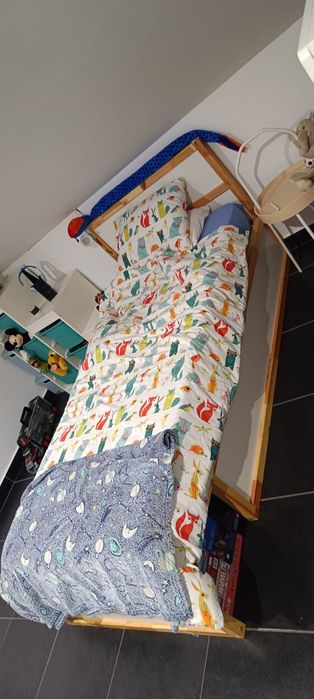 Cama + colchão solteiro