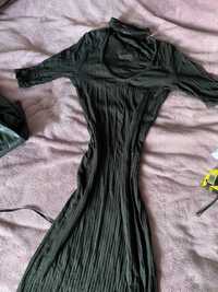 Длинное черное платье
