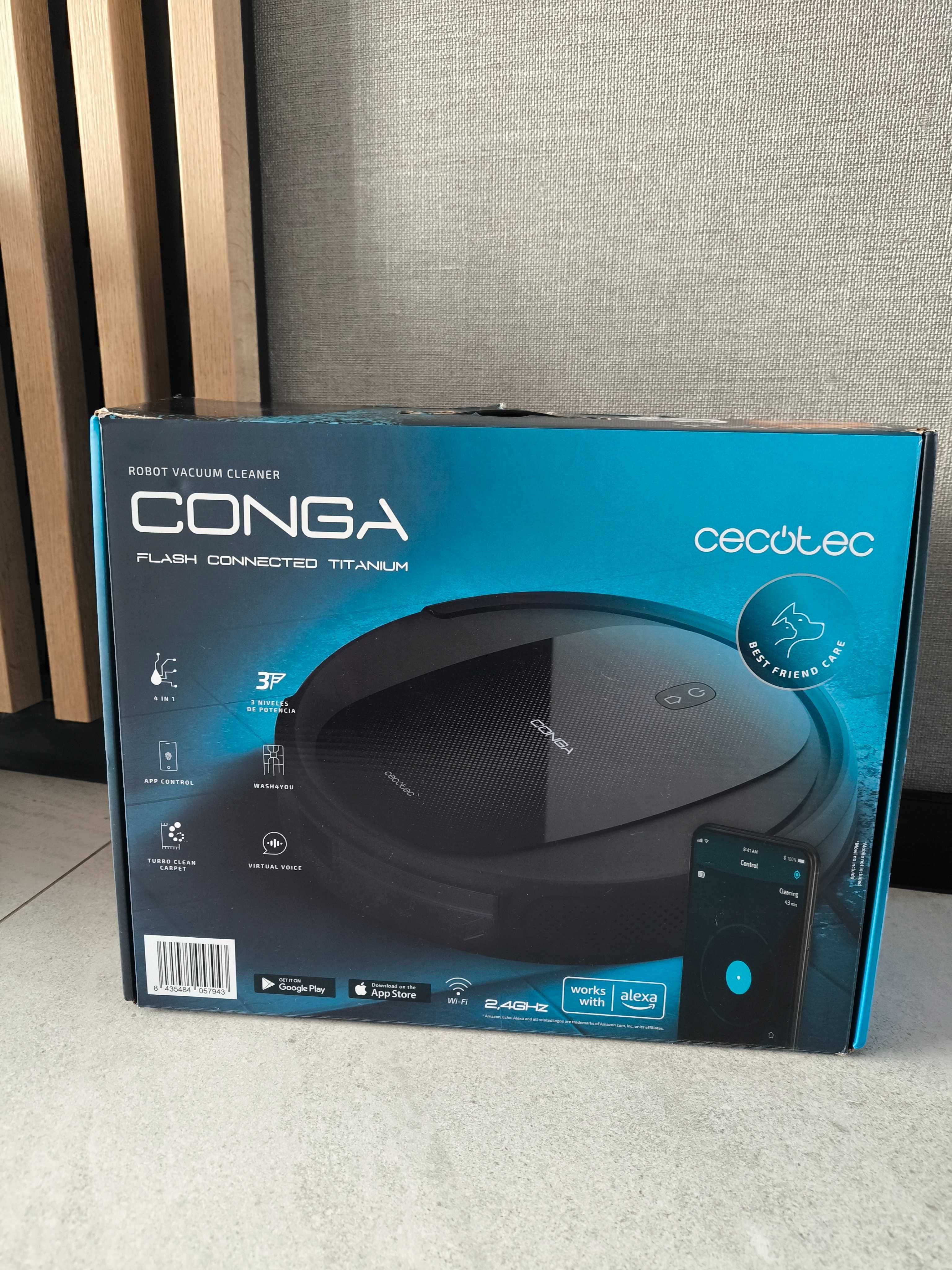 Robot sprzątający Cecotec Conga 1090 Connected Force czarny
