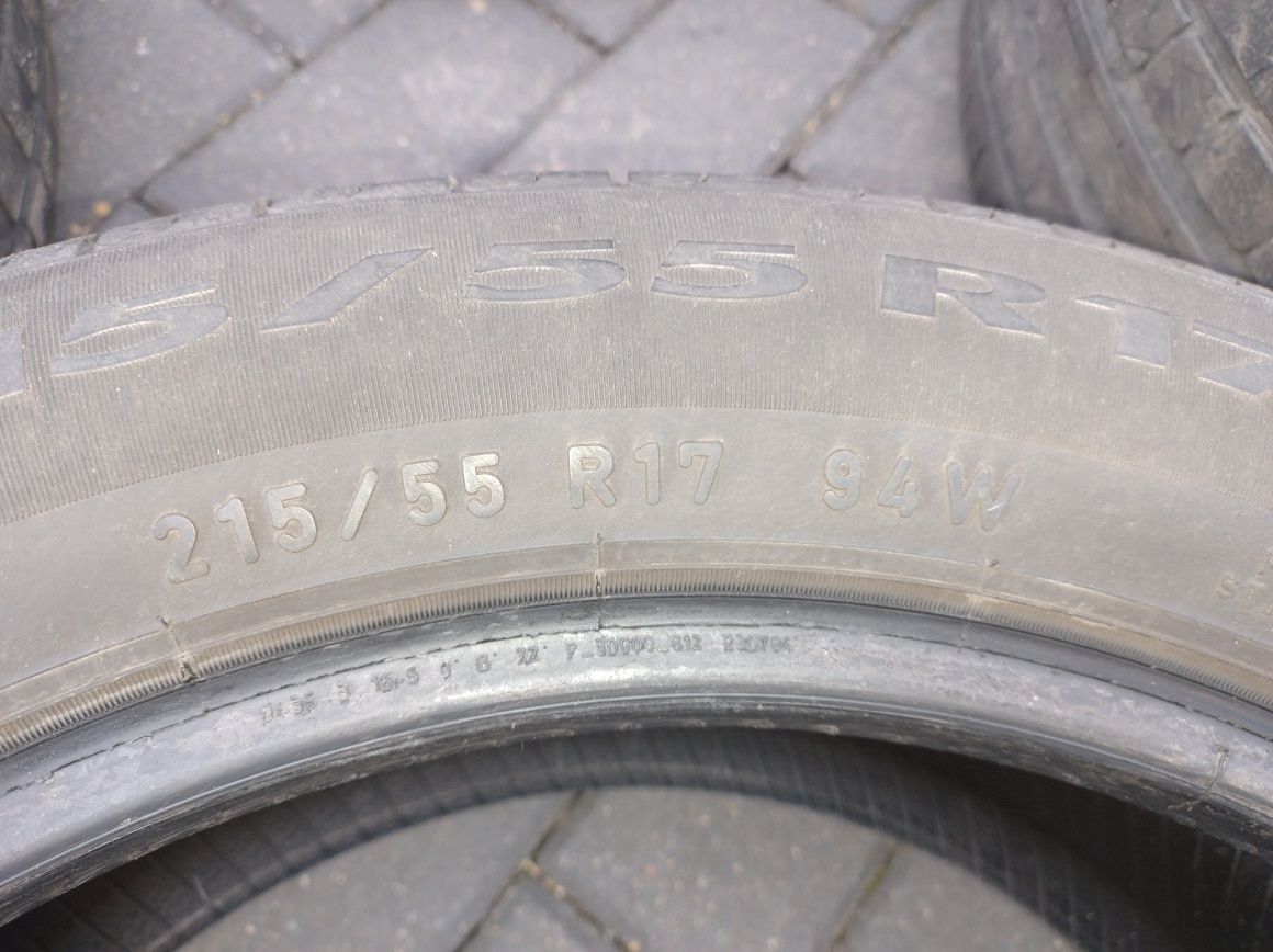 Opony Pirelli letnie 215/55/ 17