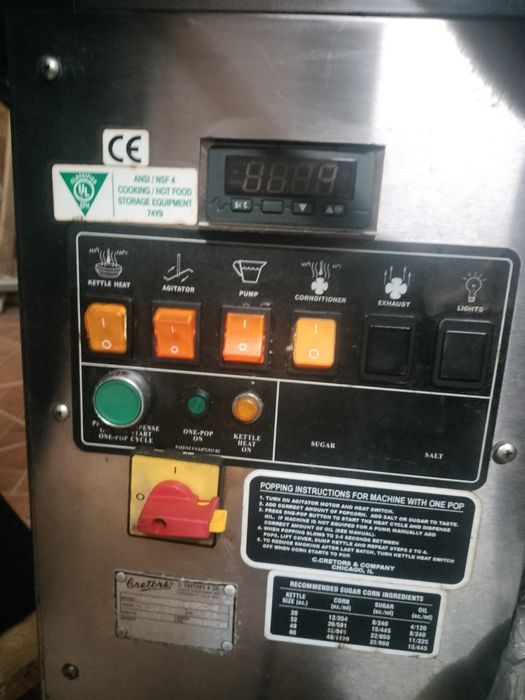 Maquina de fazer pipocas industrial