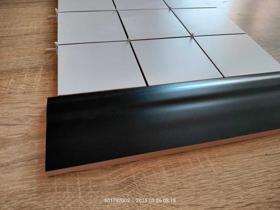 Cokół czarny nero 8 cm x 30 cm listwa przypodłogowa ceramiczna mat