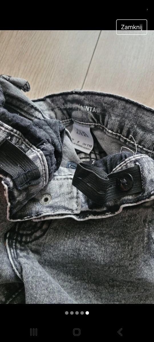 Szorty jeansowe chłopięce Zara 116