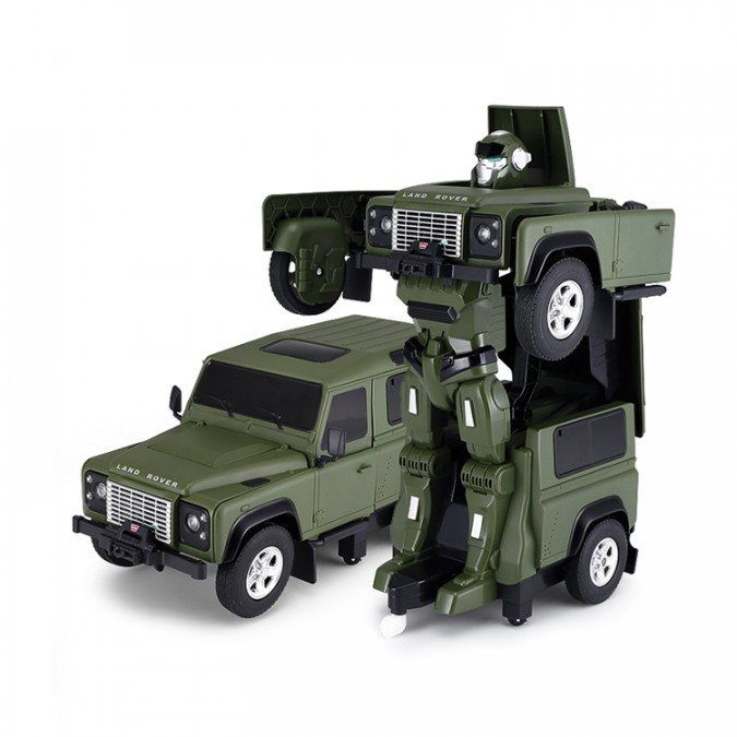 +Akumulator 2w1 AUTO robot Land Rover Transformer na pilota samochód -