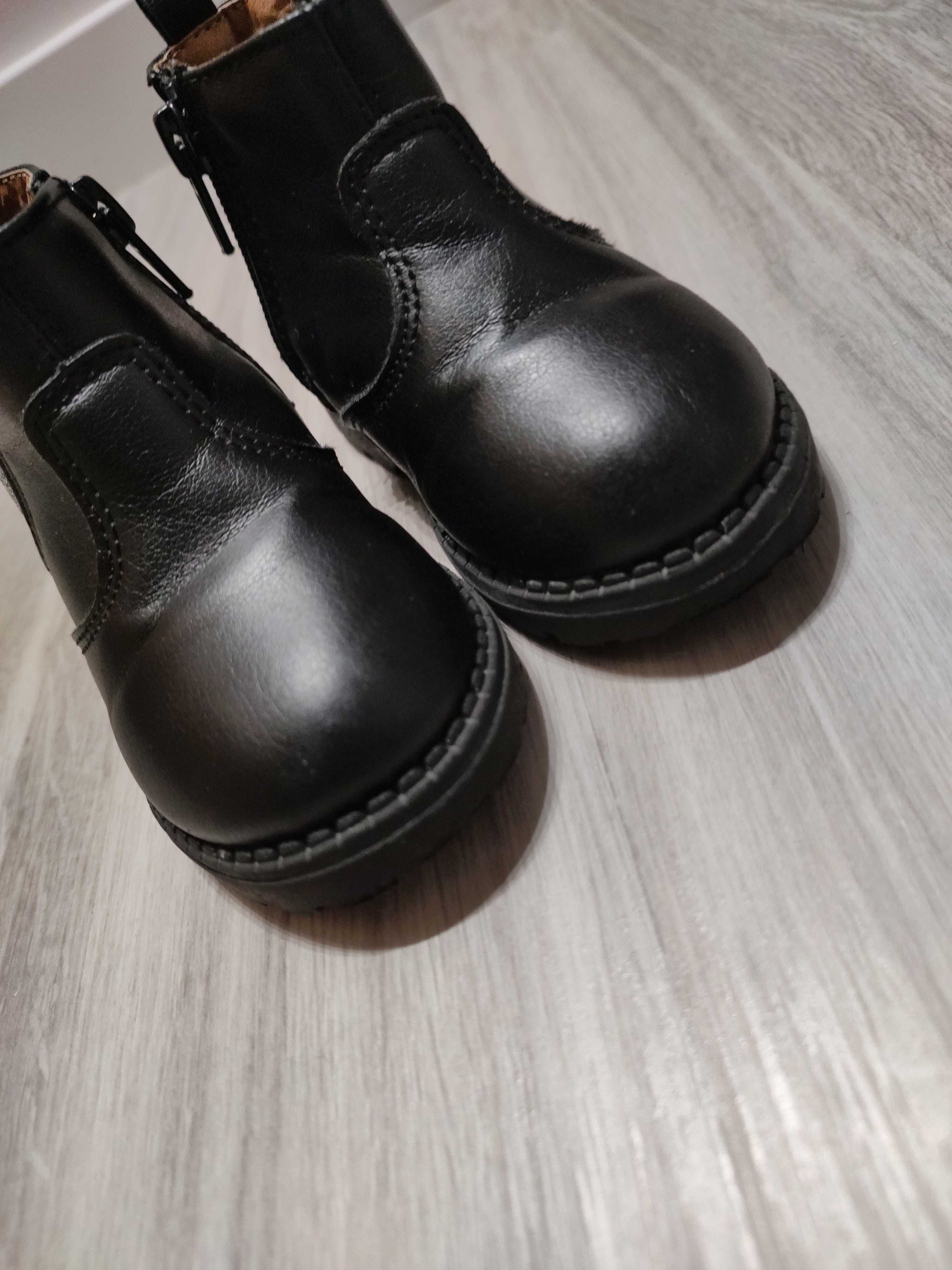 Eleganckie botki buty h&m czarne 20/21 półbuty sztyblety Zara