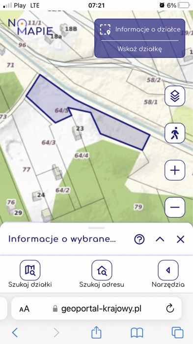 Działka 3180m2 przy lesie.