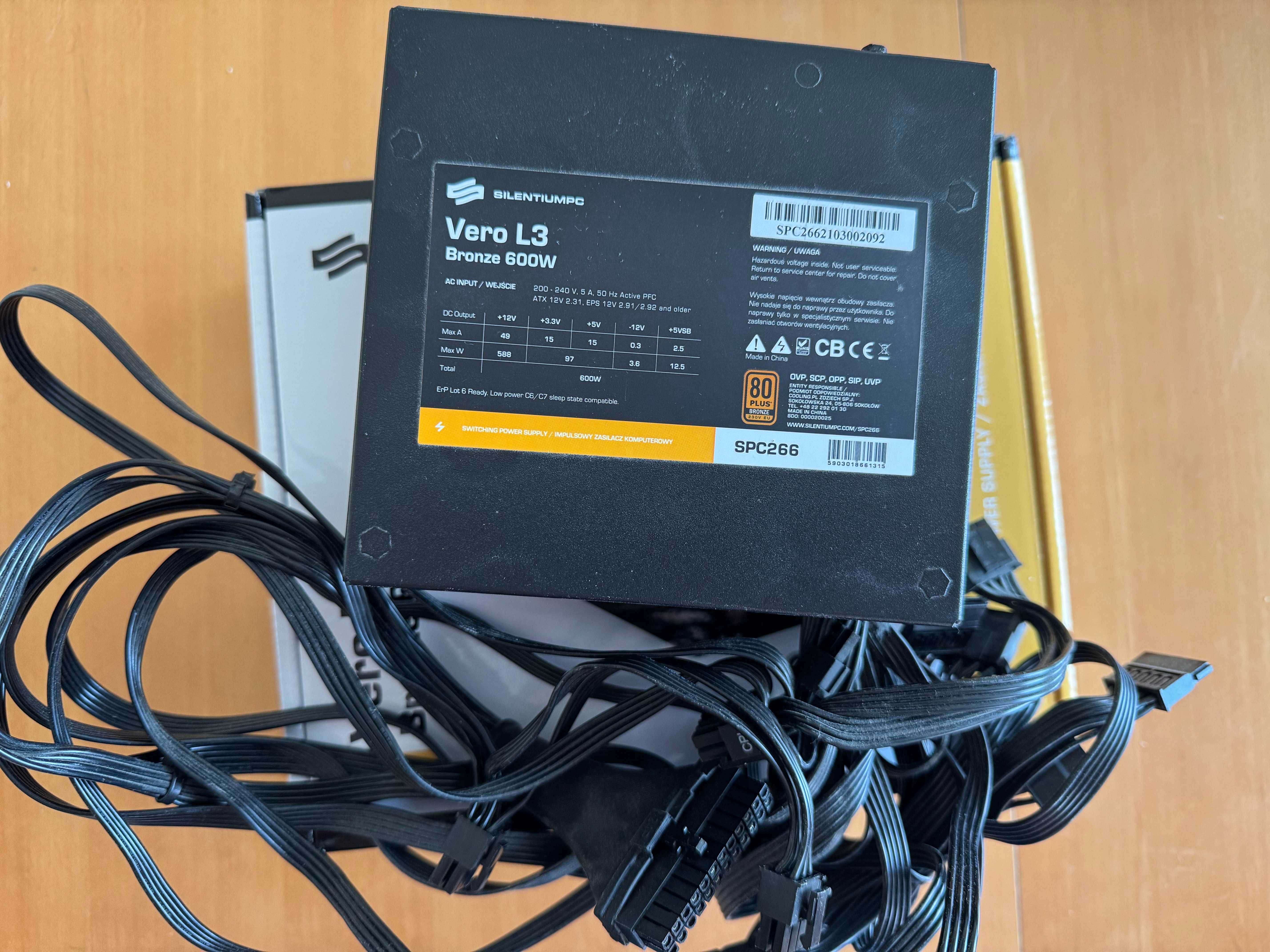 SilentiumPC Vero L3 600W 80 Plus Bronze