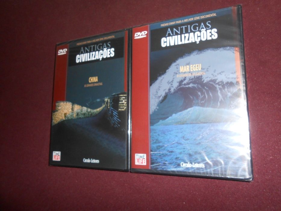 Antigas civilizações - Conjunto de 8 DVDs selados-Circulo de leitores