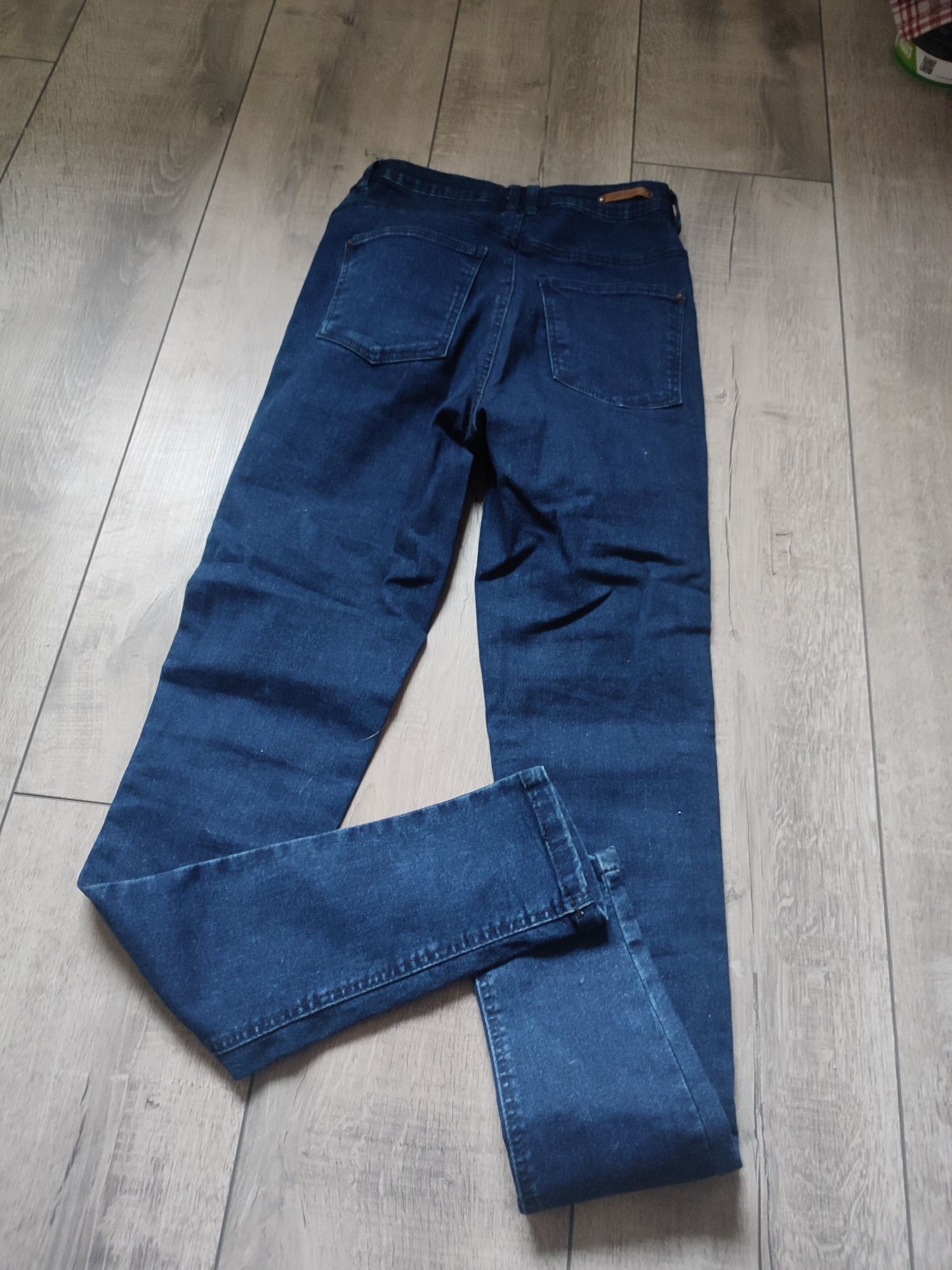 Spodnie xs wysoki stan jeansowe