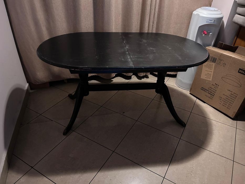 Stol drewniany z litego drewna 152x97 rozsuwany