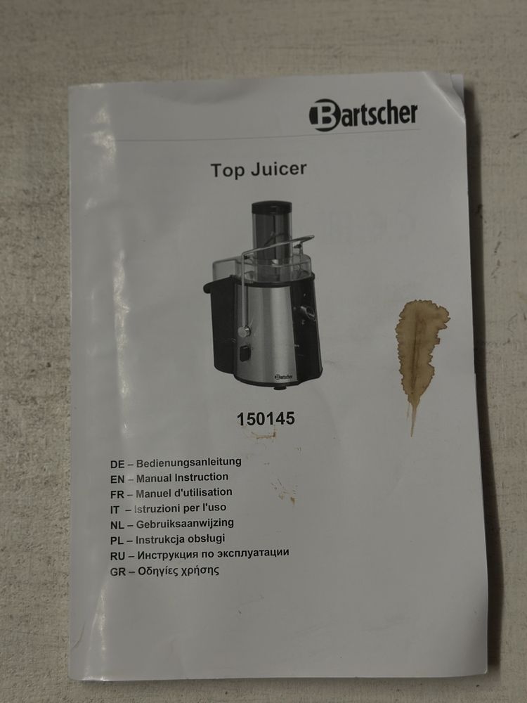 Соковитискач Bartscher Top Juicer 150145
