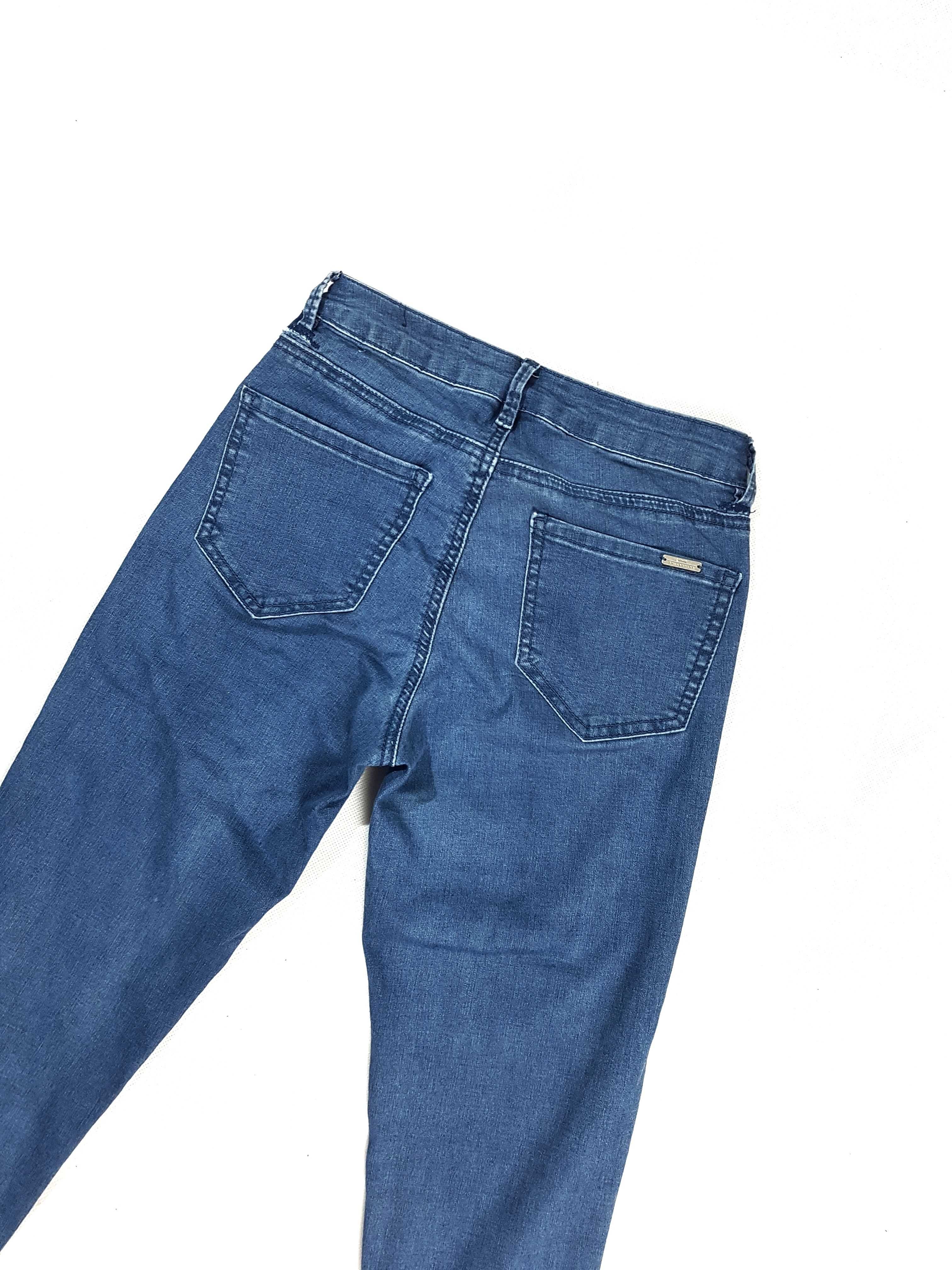 jeansy z wysokim stanem 34 XS sinsay skinny slim