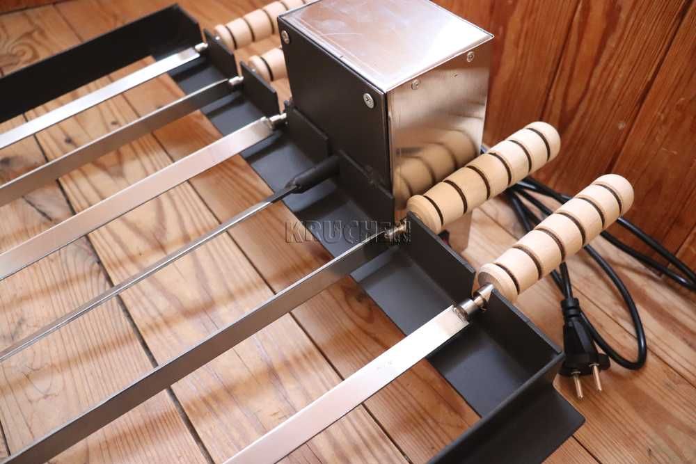 Napęd elektryczny do szaszłyków w grillu, palenisku, kominku, piecu