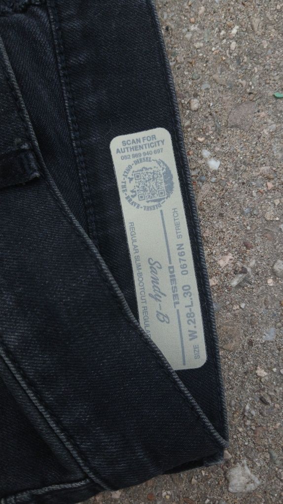 dzinsy diesel flared bootcut szare archive