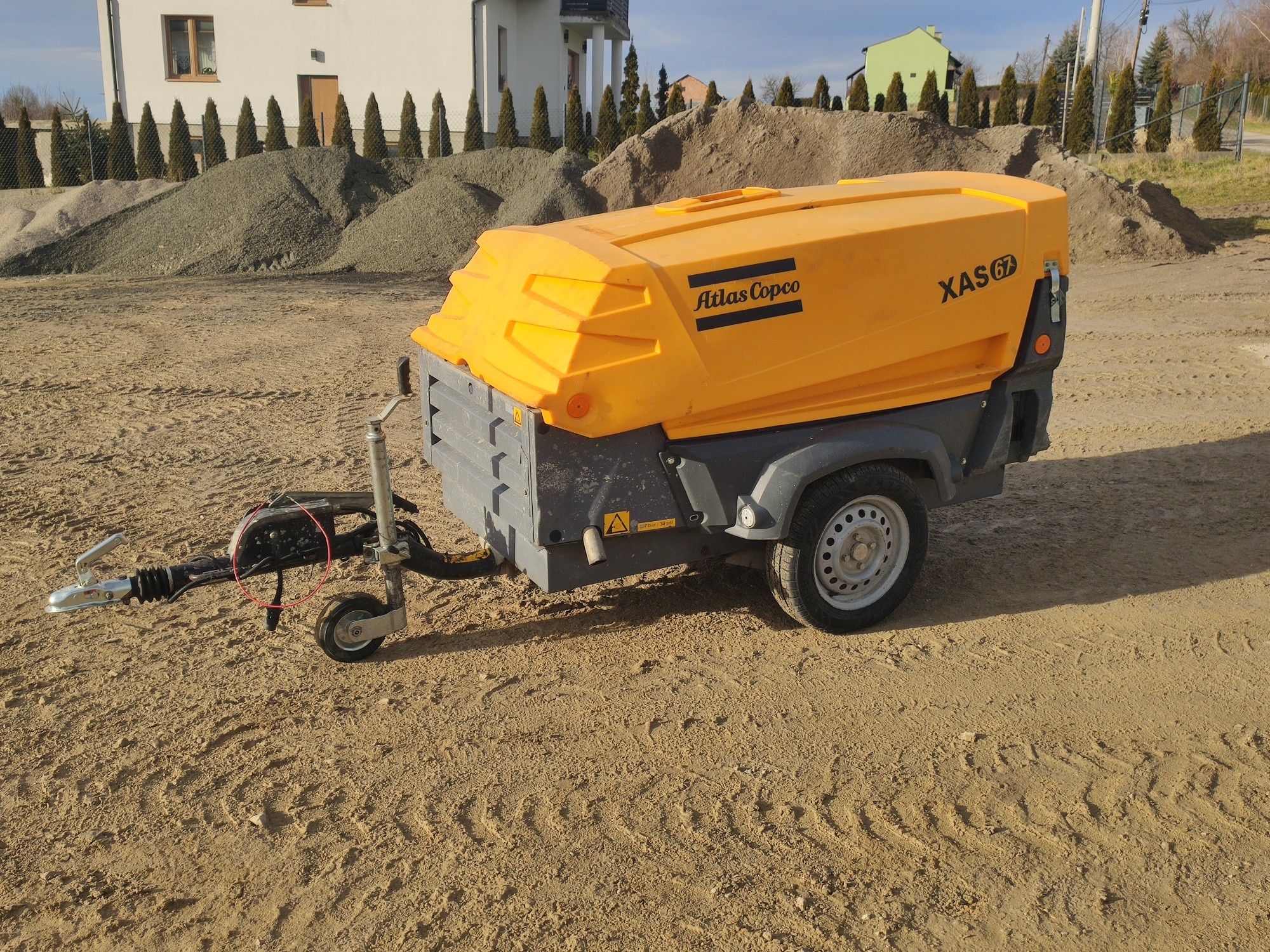 kompresor atlas copco xas 67 2014r 1435mth zarejestrowany xas67