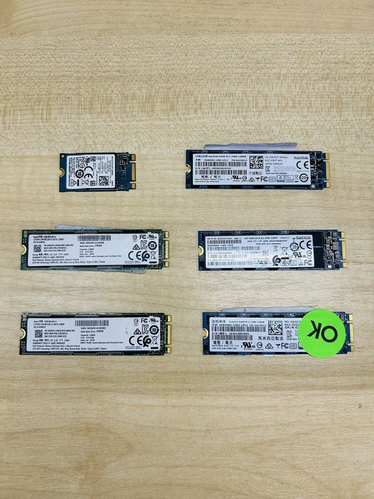 Ssd диск, смд диск M2/SATA/NGFF 128Gb оригінал б/в