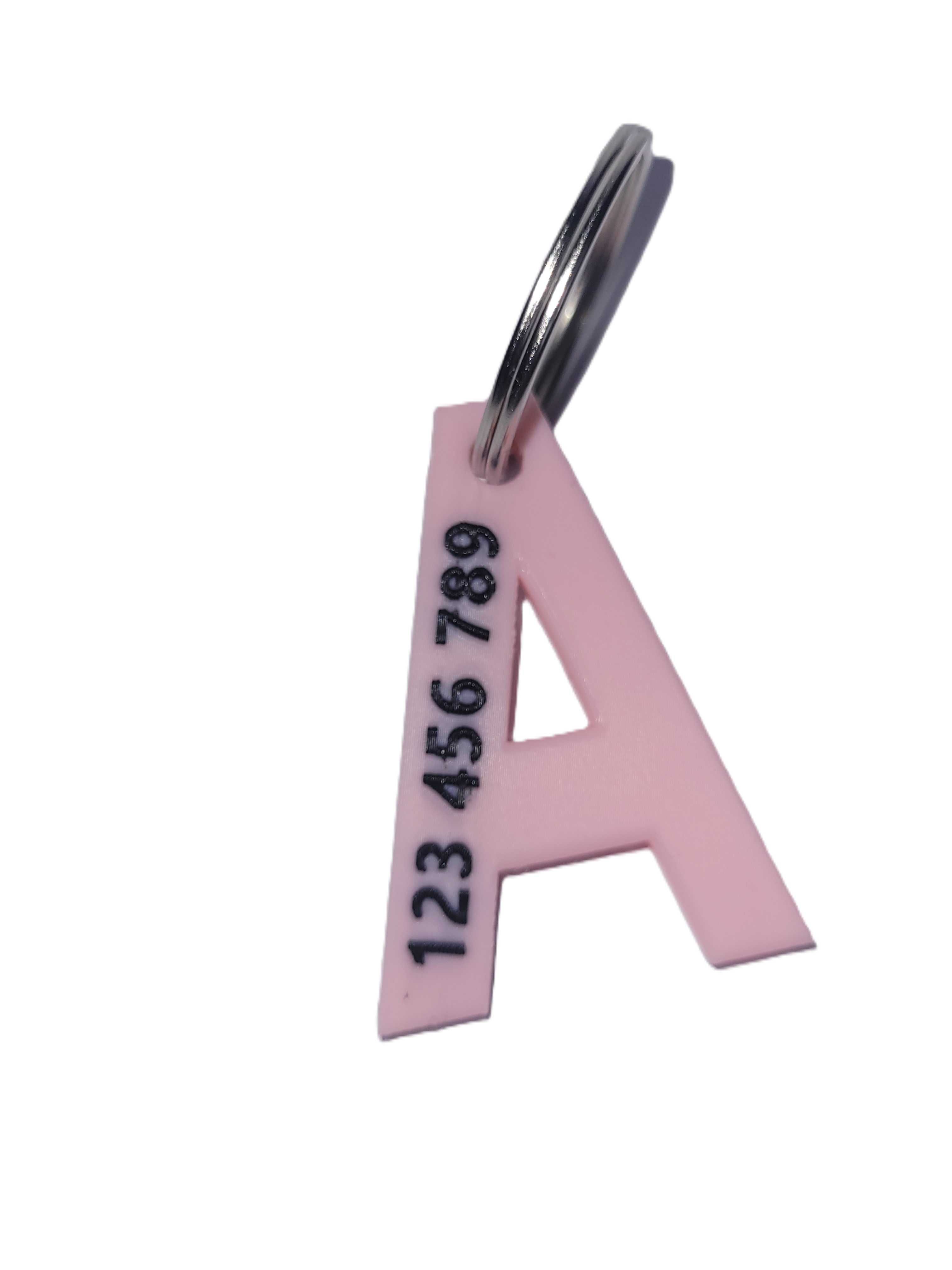 Personalizowany Breloczek 3D w kształcie litery