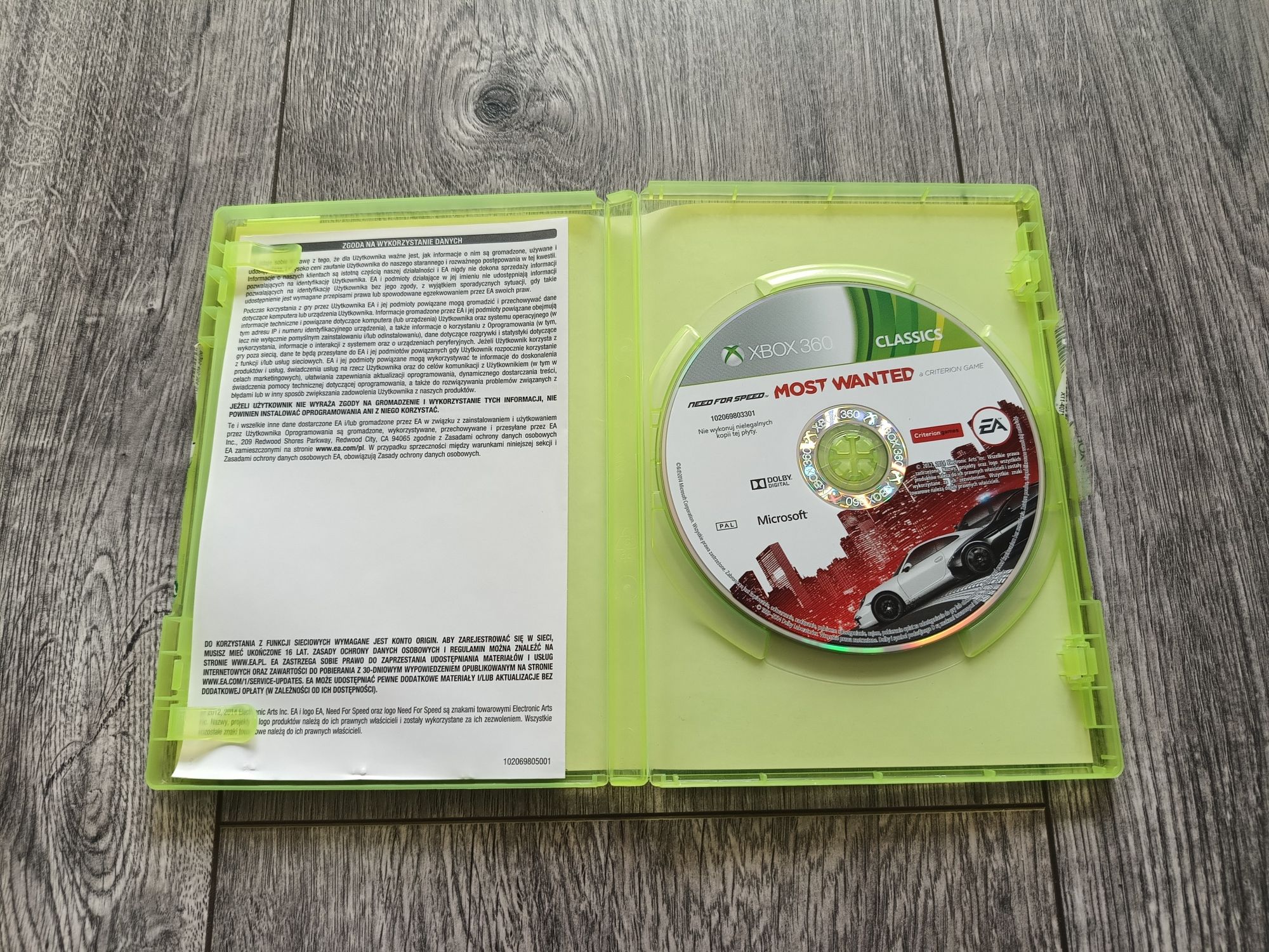 Gra Xbox 360 NFS Most Wanted - Polska wersja- NFS