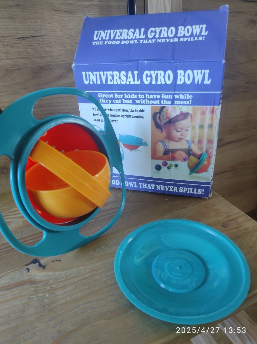 BLW dla dzieci, Miska niewysypka, gyro bowl, miseczki dla dzieci