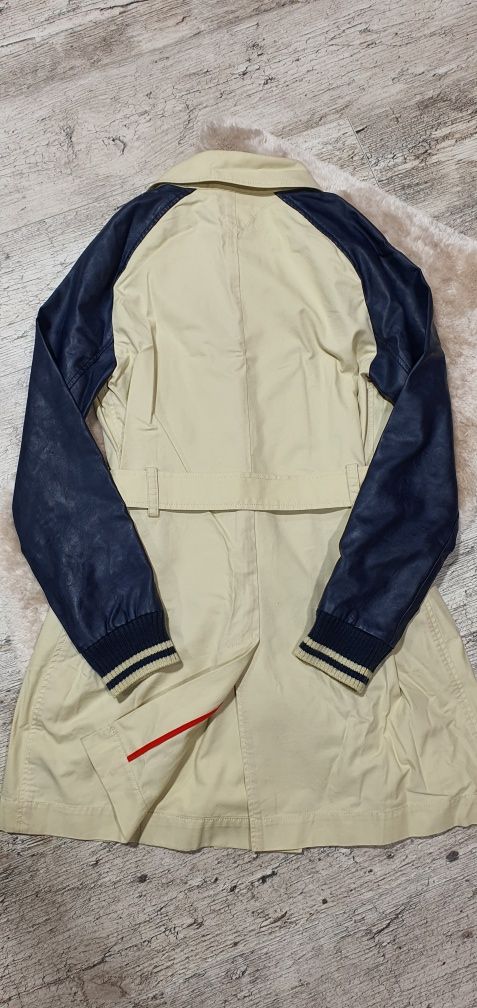 Tommy Hilfiger oryginalny płaszcz szlafrokowy prochowiec pasek M