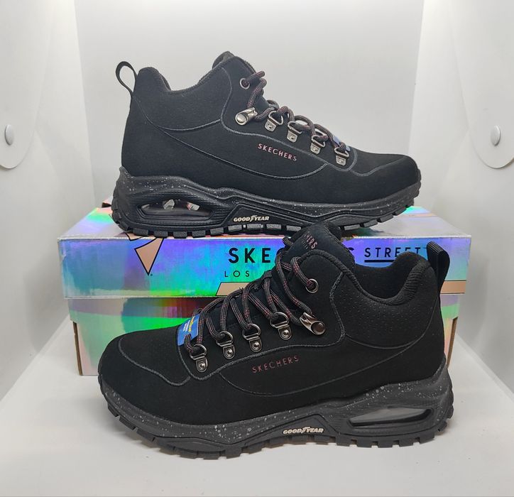 Замшевые 24см теплые ботинки Skechers Uno Trail оригинал