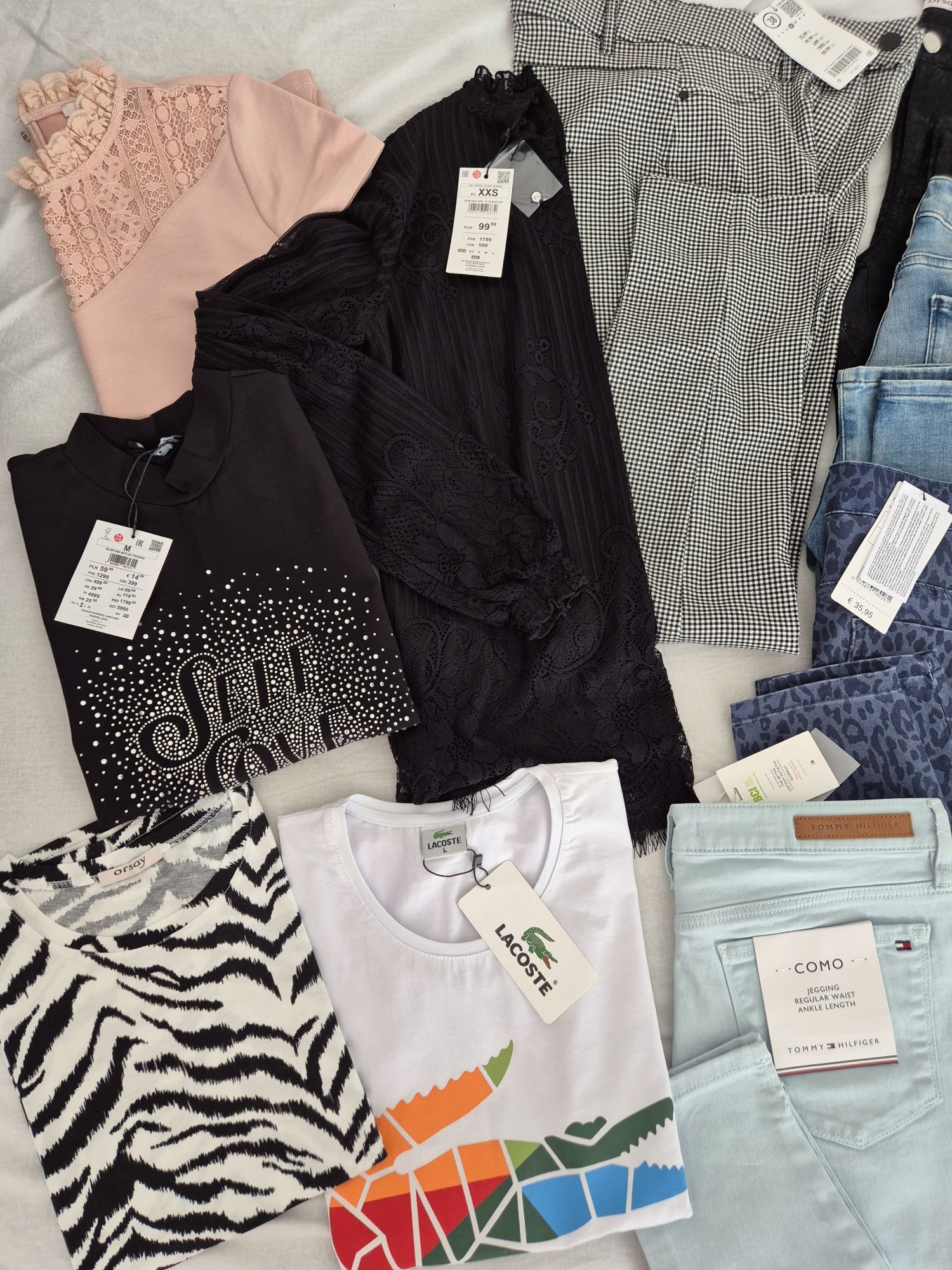 Ubrania damskie tommy hilfiger calzedonia zara Orsay mohito lacoste hm