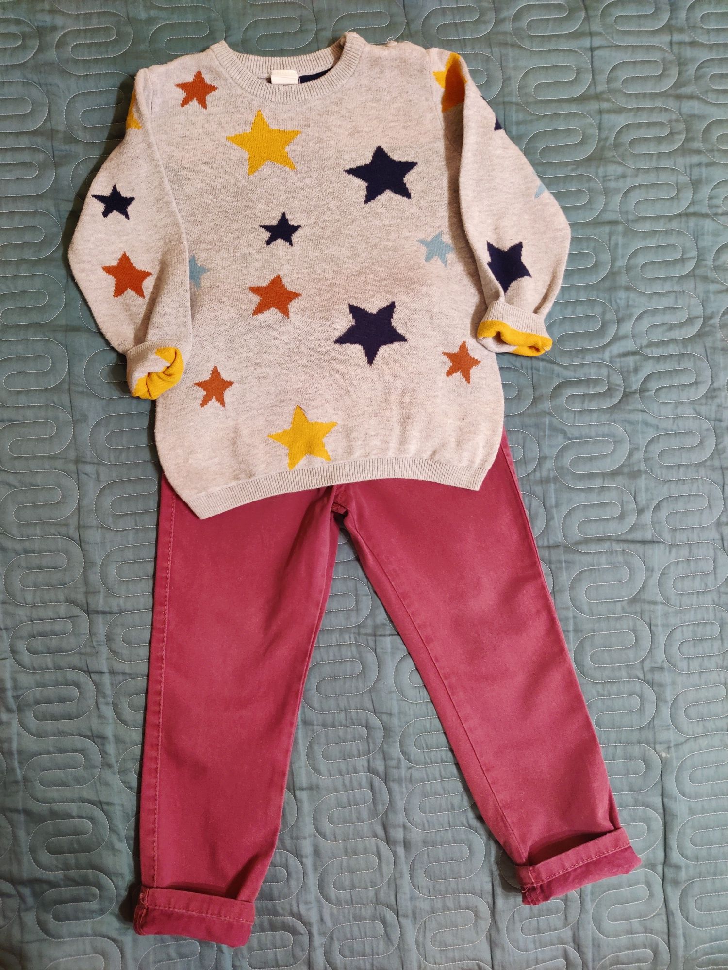 Костюм H&M 98-110, костюм для мальчика, новогодний свитер, свитшот